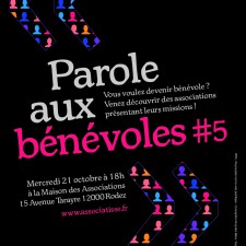 affiche de l'animation PAROLE AUX BENEVOLES