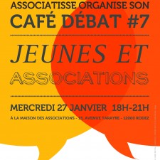 affiche café débat jeunes & associations