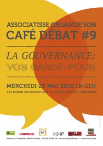 affiche du café débat LA GOUVERNANCE : vos garde-fous