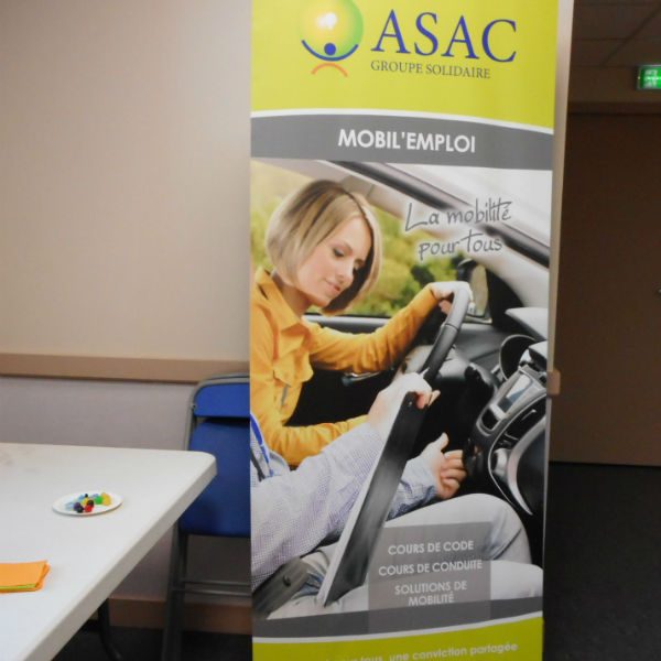 Panneau MOBIL EMPLOI section de l'ASAC