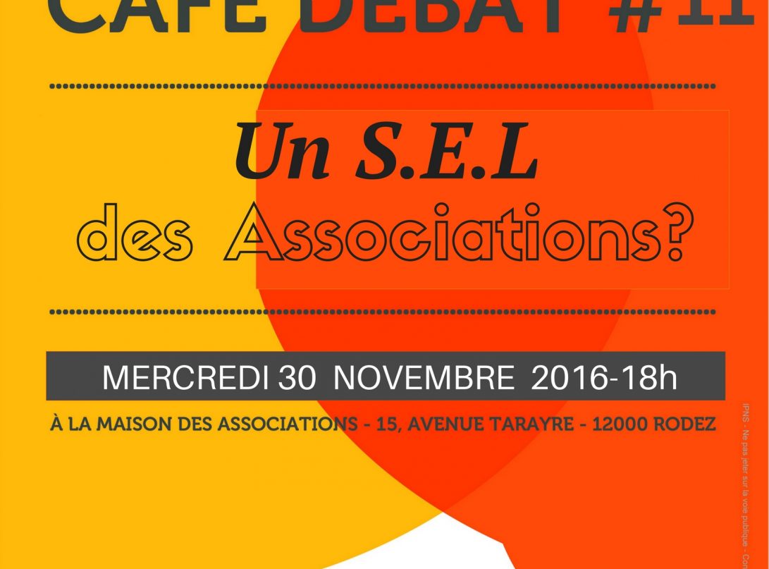 affiche du café débat du 30 novembre 2016