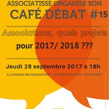 affiche du 15ème café débat d'associatisse