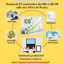 affiche sur le coût environnemental du numérique